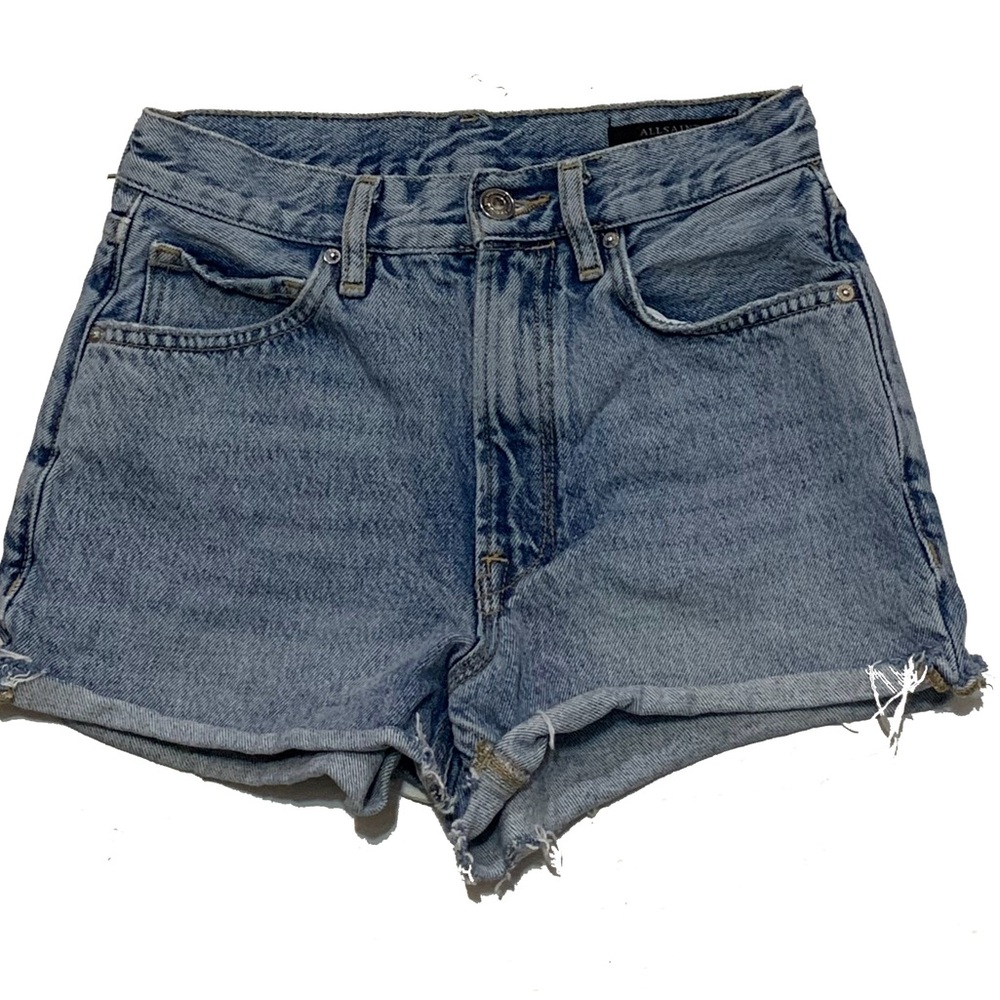 All Saints Blue Jean Shorts